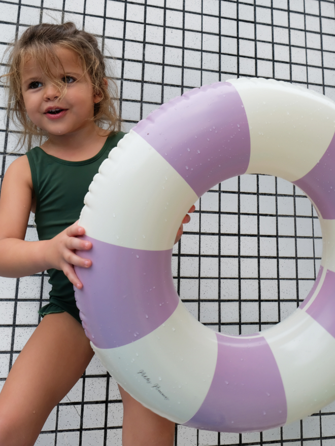 kółko do pływania wodne basen swim ring violet fioletowe dziewczynka