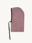 merino balaclava  - mauve stripes