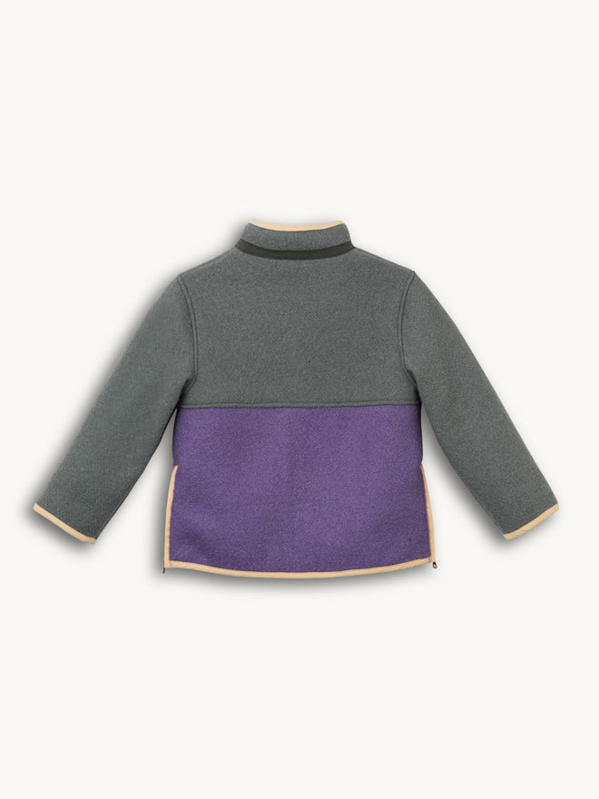 kurtka wełniana dziecięca forest berry kolorowa tył