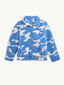 kurtka wełniana merino blue cow niebieska merino wool jacket wolljacke jacke przód