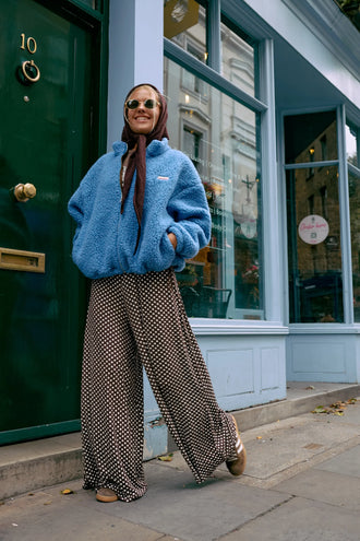 OUTLET wełniana kurtka - ice blue