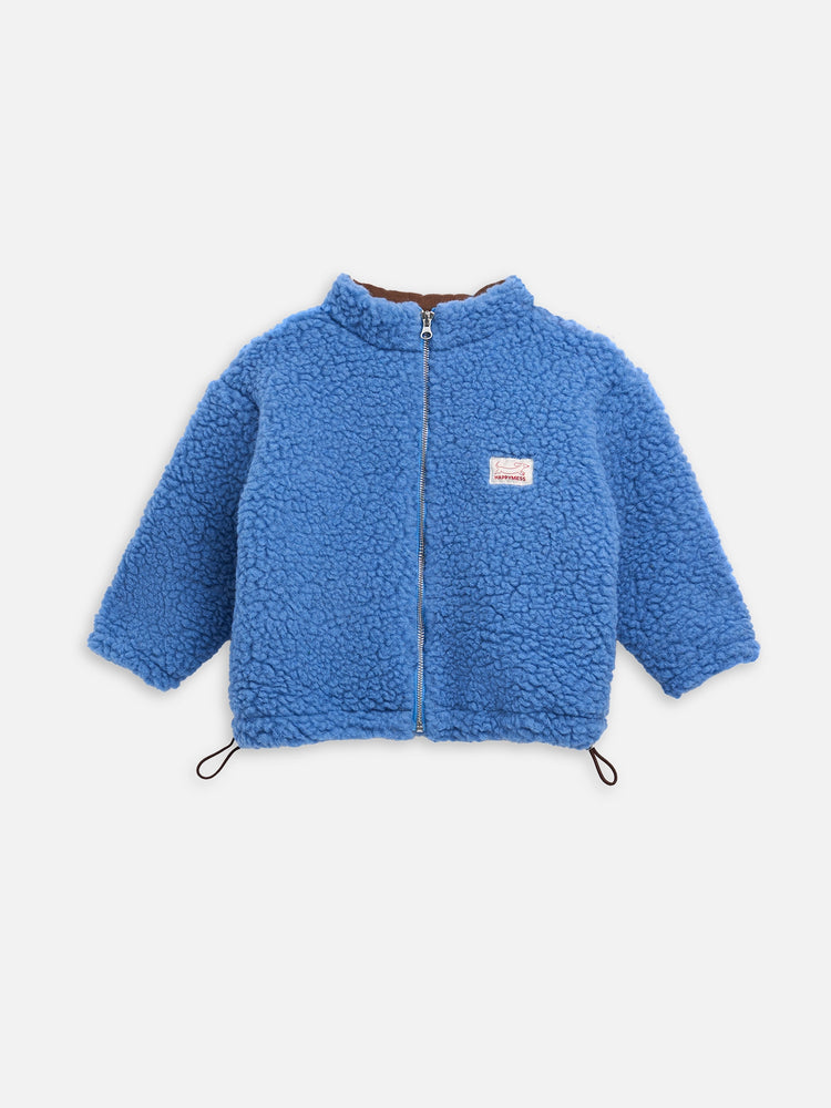 wełniana kurtka bomberka dziecięca niebieska ice blue wełna merino wool bomber jacket for children blue ice blue merino wool Kinder Woll Bomberjacke blau ice blue Merinowolle
