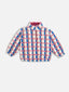 kurtka kangurka wełniana merino dziecięca pink cobalt różowo niebieska  wool bomber jacket for children merino wool Kinder Wolljacke Merinowolle pink cobalt