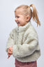 children's wool bomber jacket - polka dots