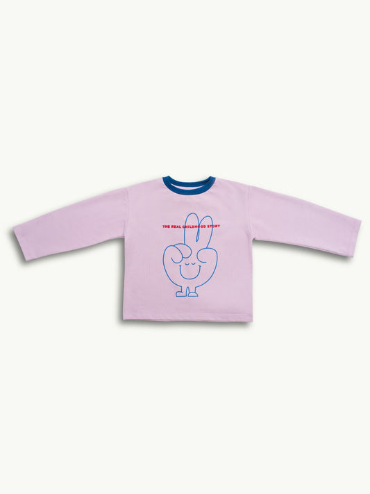 koszulka longsleeve - lilac