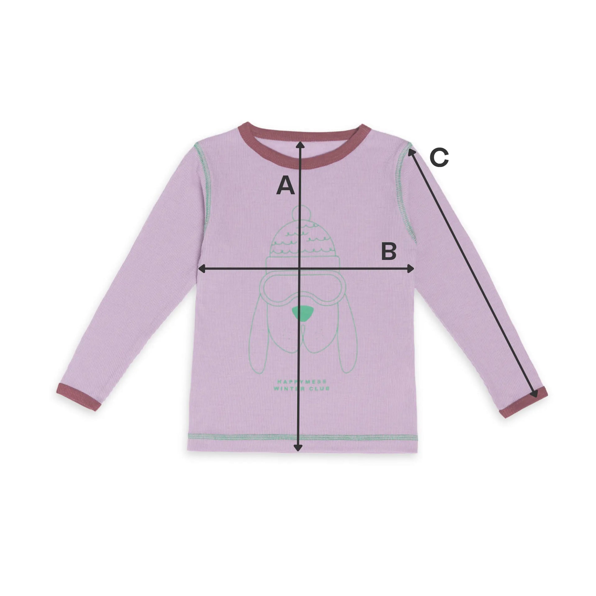 Thermoaktives Langarmshirt für Kinder – happy doggo