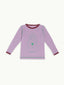 longsleeve termiczny dziecięcy termo bluzka koszulka filetowa happy doggo przód wełniana wełna