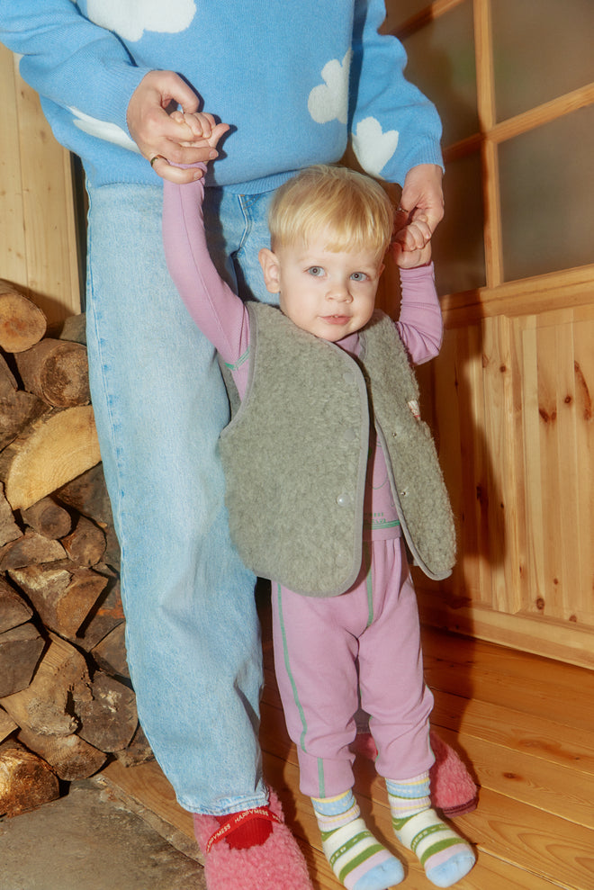 longsleeve termiczny dziecięcy termo bluzka koszulka filetowa happy doggo dziecko outfit kamizelka wełniana wełna