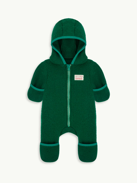 wełniany kombinezon - FOREST GREEN