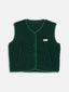 wełniana kamizelka merino damska moss emerald zielona green merino wool vest gillet sleeveless merinowolle weste