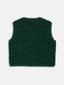 wełniana kamizelka merino damska moss emerald zielona green merino wool vest gillet sleeveless merinowolle weste