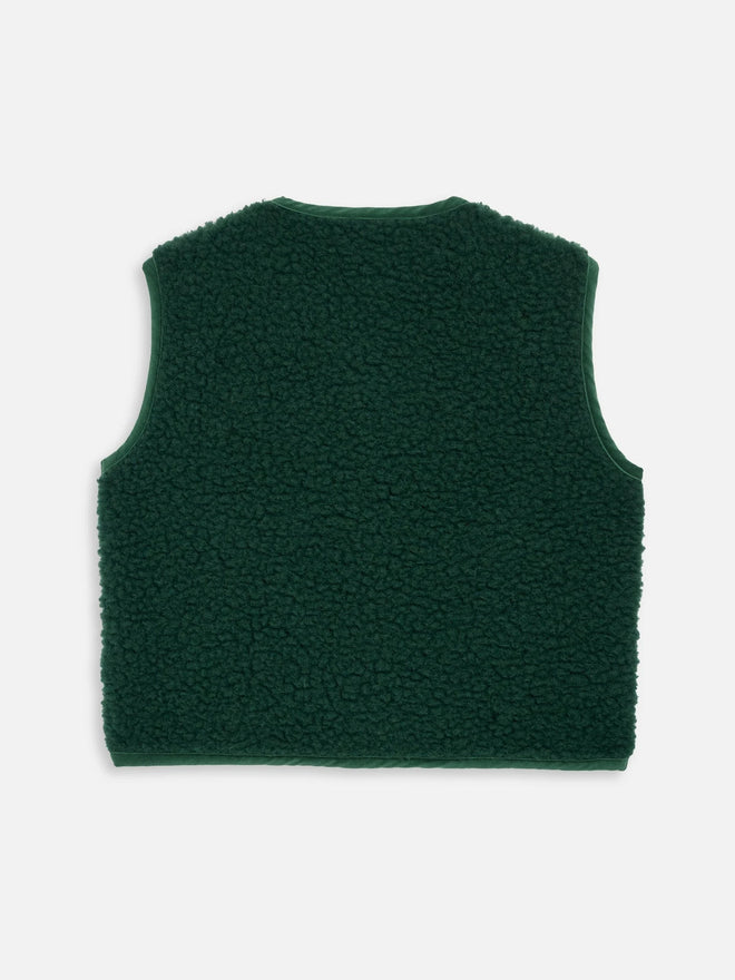 wełniana kamizelka merino damska moss emerald zielona green merino wool vest gillet sleeveless merinowolle weste