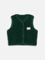 kids merino vest - moss