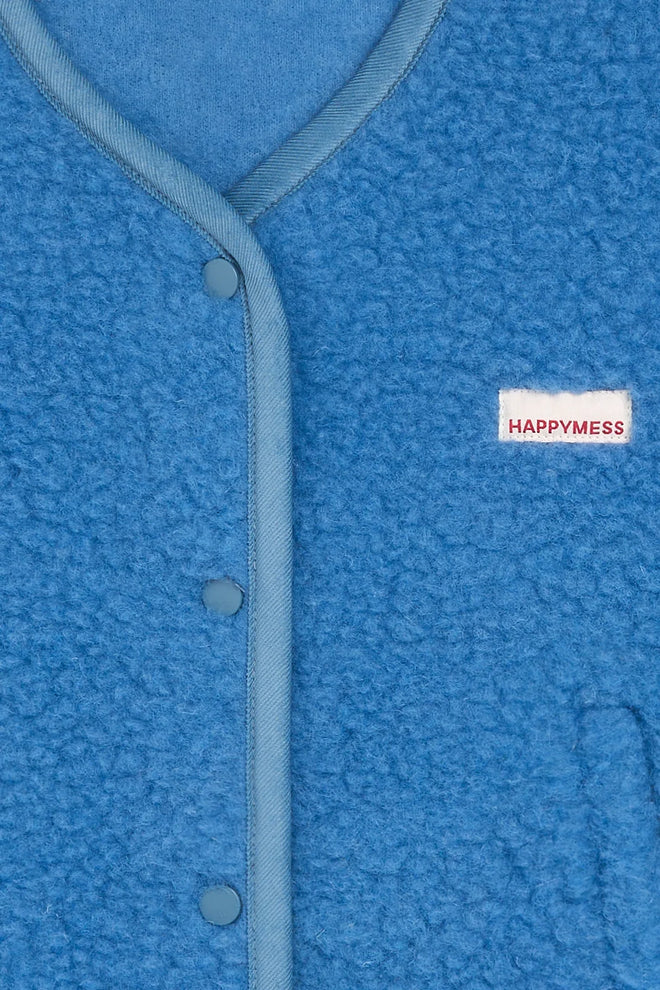 merino vest - ice blue