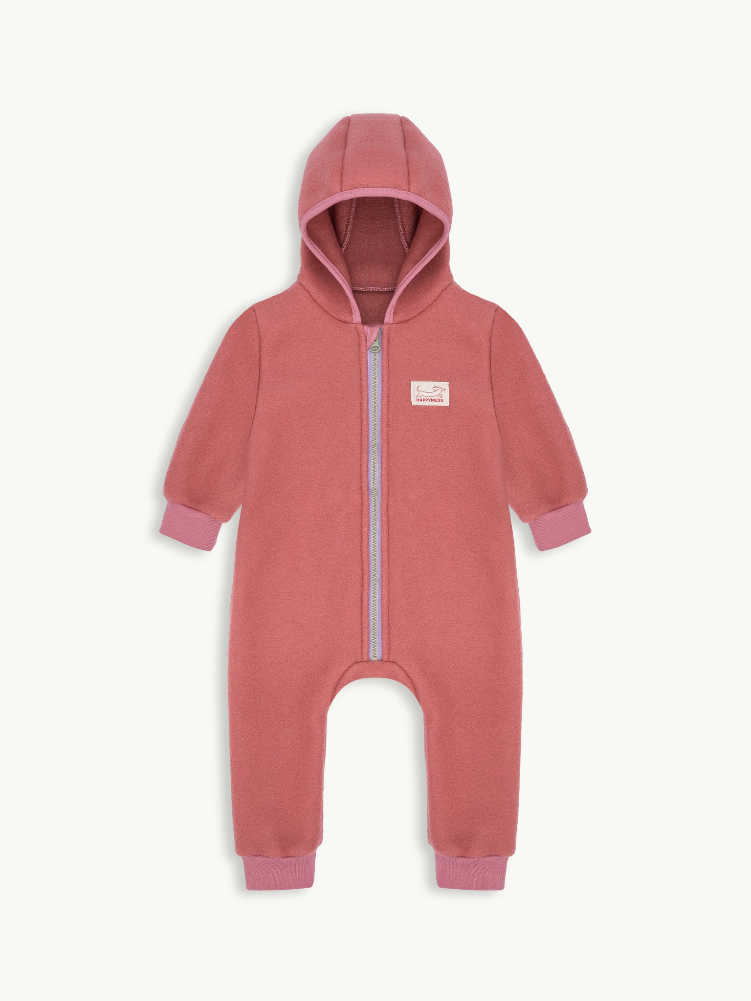 dziecięcy kombinezon wełniany cinnamon wełna merino wool jumpsuit overall przód