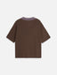 męska koszulka polo brązowa bluzka men's polo shirt bawełna organiczna organic cotton mocha herren poloshirt baumwolle tył
