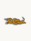 naprasowanka zakręcony jamnik iron on patch twisted dachshund 