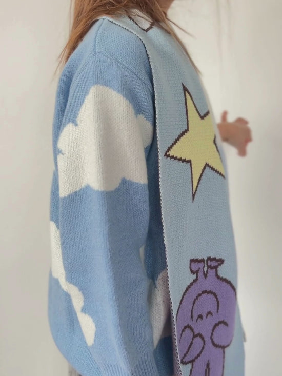 szalik bawełniany - fun icons