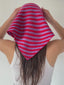 woolen headscarf - berry bloom