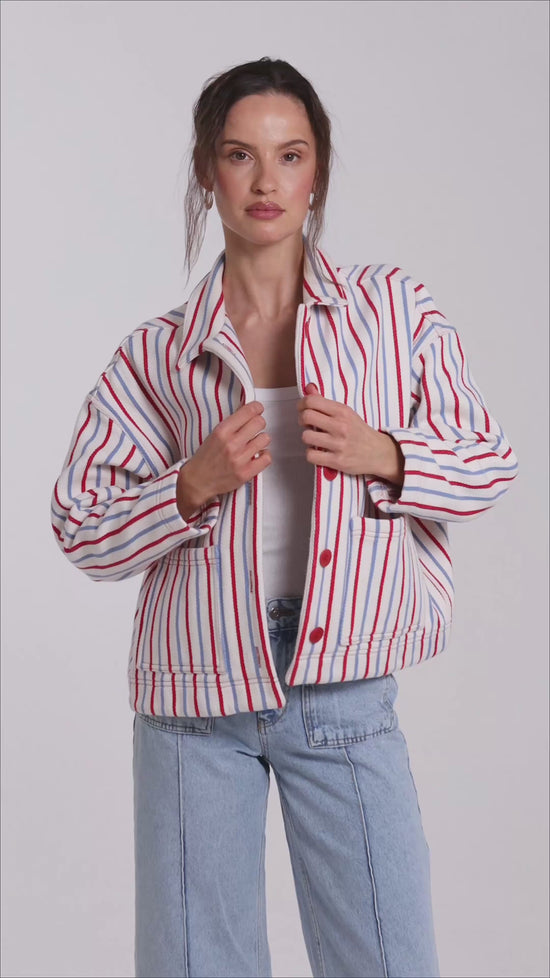 katana kurtka adult unisex żakard katana w paski outfit wiosna jacket jacke