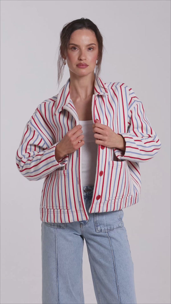 katana kurtka adult unisex żakard katana w paski outfit wiosna jacket jacke