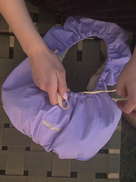 torebka bawełniana dwustronna butter berry bawełna organiczna żółta fioletowa organic cotton wideo