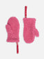 wełniane rękawiczki z gumką adult unisex różowe dusty pink wool mittens merino 