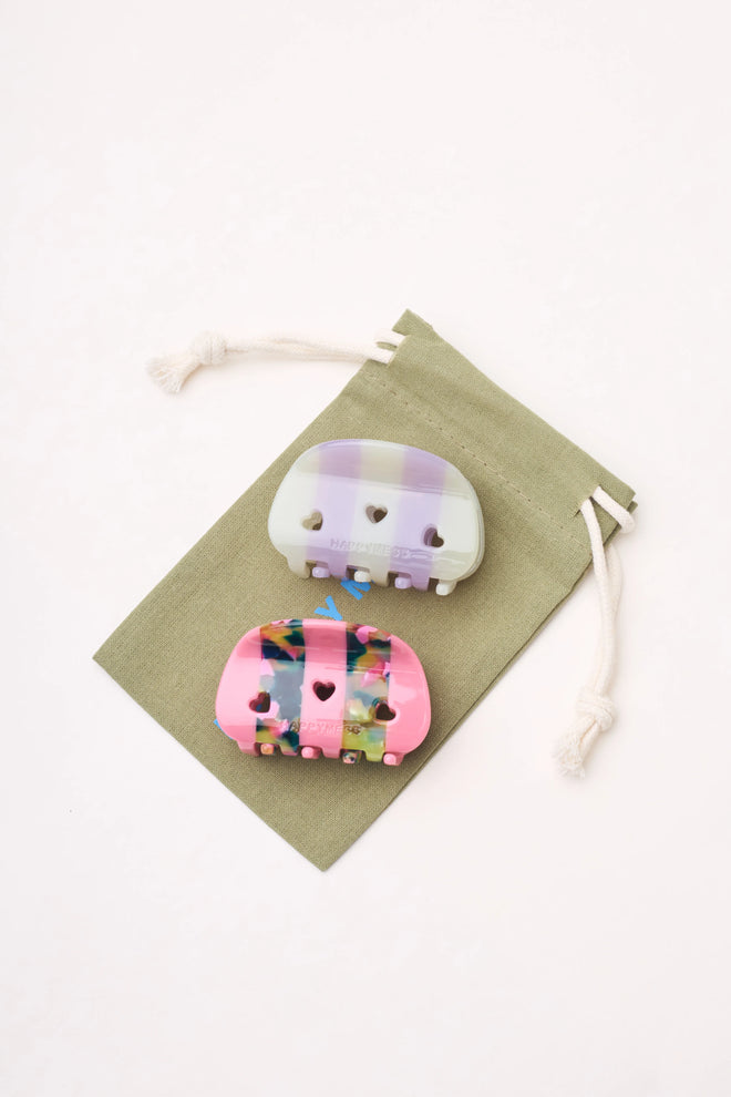 hair clip - candy pink
