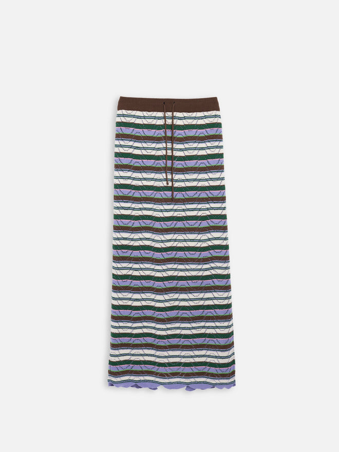 letni zestaw w paski top i midi spódnica bawełna organiczna organic cotton set skirt bio-baumwolle 