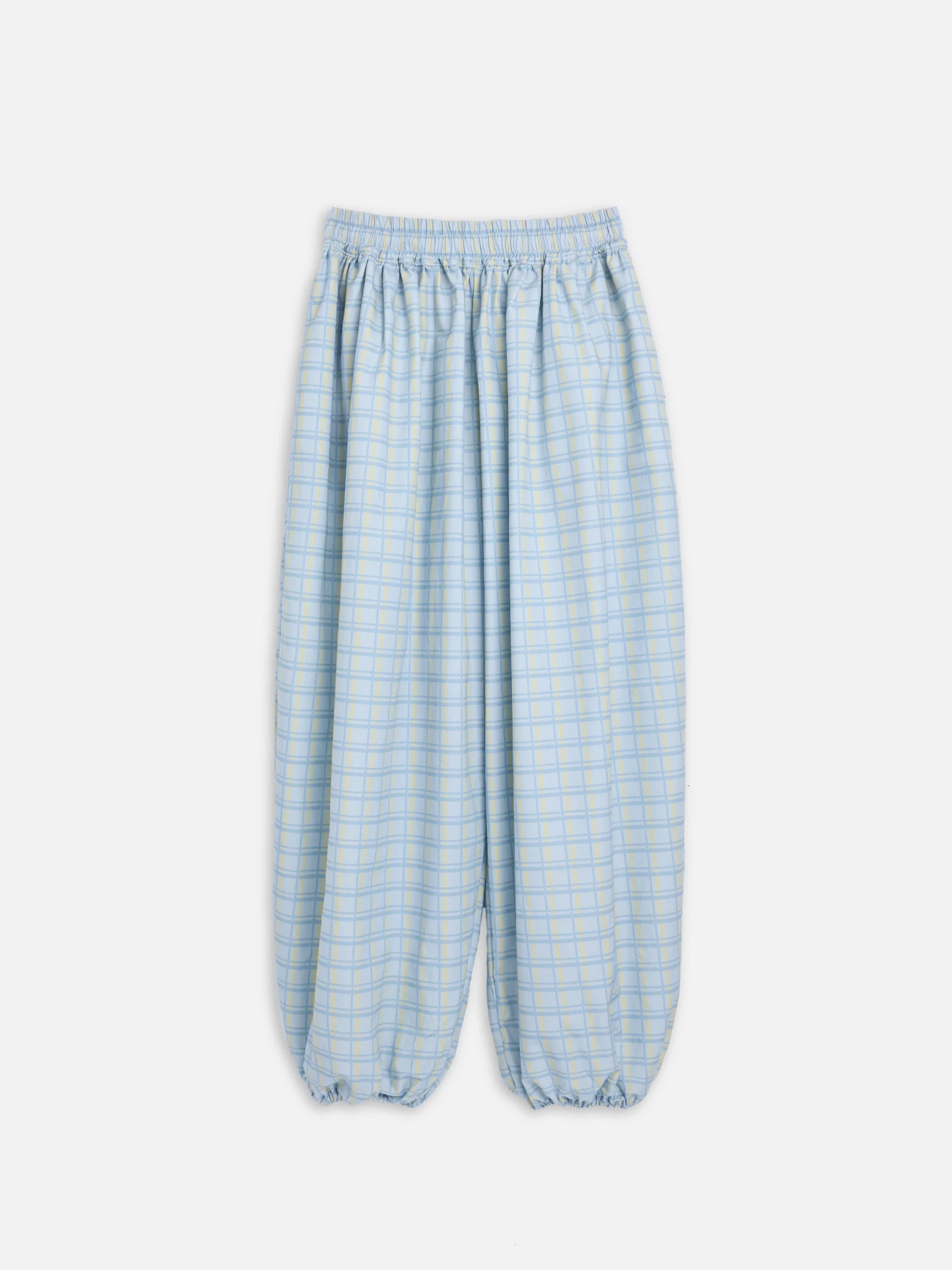 spodnie balloon balonowe bawełniane w kratę cotton pants trousers baumwolle baumwollhosen hose london fog