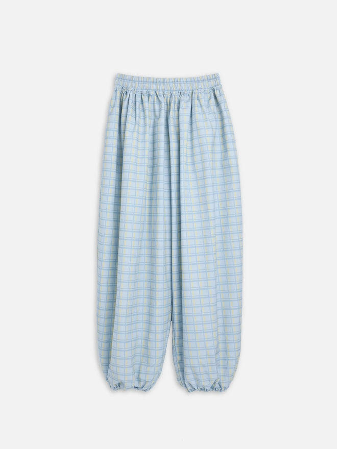 spodnie balloon balonowe bawełniane w kratę cotton pants trousers baumwolle baumwollhosen hose london fog