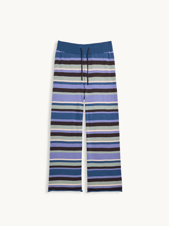 spodnie damskie bawełna organiczna paski mint chocolate organic cotton przód