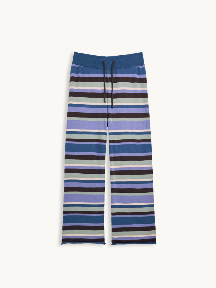 spodnie damskie bawełna organiczna paski mint chocolate organic cotton przód
