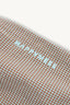 spodnie damskie krata falbanka foggy brown vichy frilled detal logo