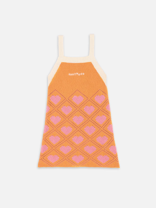 dziecięca sukienka letnia zielona bawełniana bawełna organiczna children's cotton dress tangerine kleid kinderkleid orange baumwollkleid 