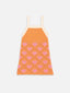 dziecięca sukienka letnia zielona bawełniana bawełna organiczna children's cotton dress tangerine kleid kinderkleid orange baumwollkleid 