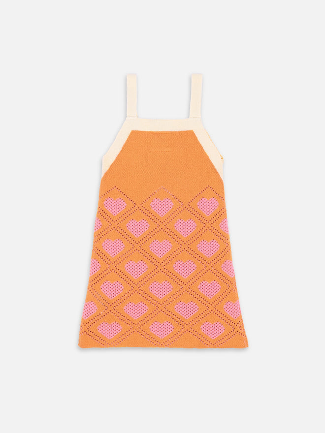 dziecięca sukienka letnia zielona bawełniana bawełna organiczna children's cotton dress tangerine kleid kinderkleid orange baumwollkleid 