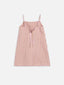 lniana letnia sukienka trapezowa mini w paski blush stripes linen summer dress mini leinen kleid