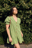 vichy frilled dress - MATCHA GREEN adult 