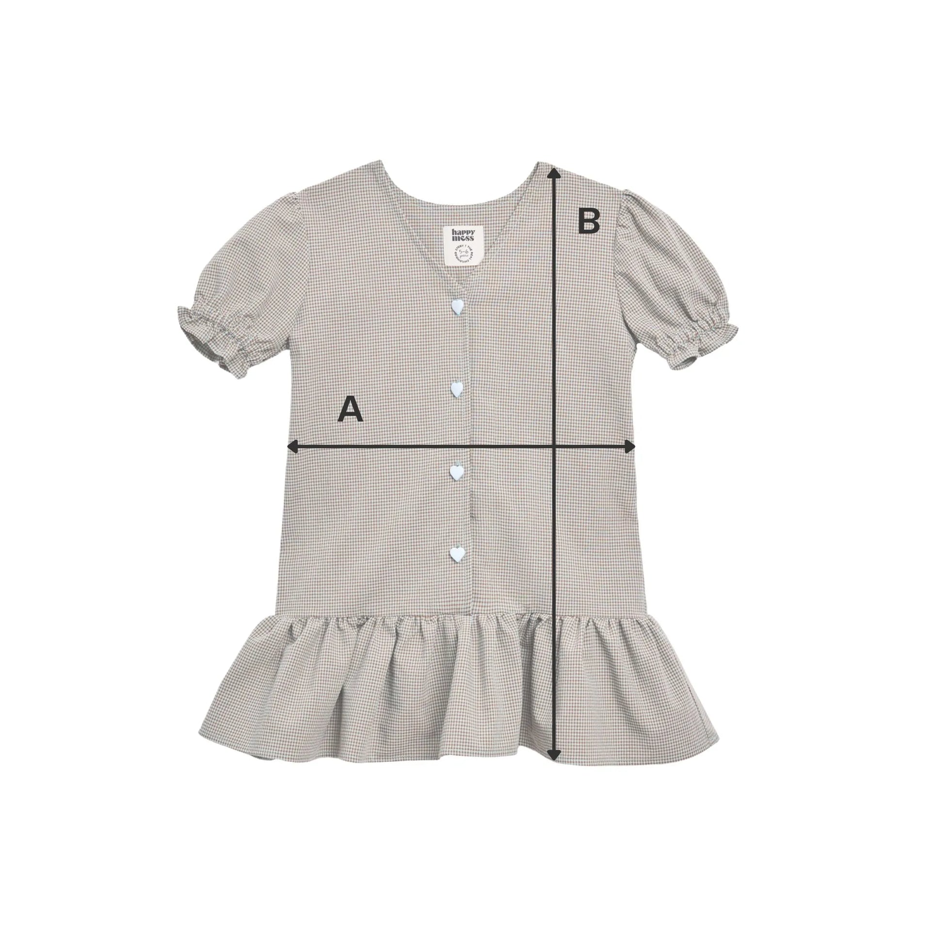 CHILD VICHY FRILLED DRESS