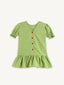 vichy frilled dress - MATCHA GREEN child