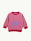 sweter dziecięcy dziecko pink star gwiazda przód wool blend