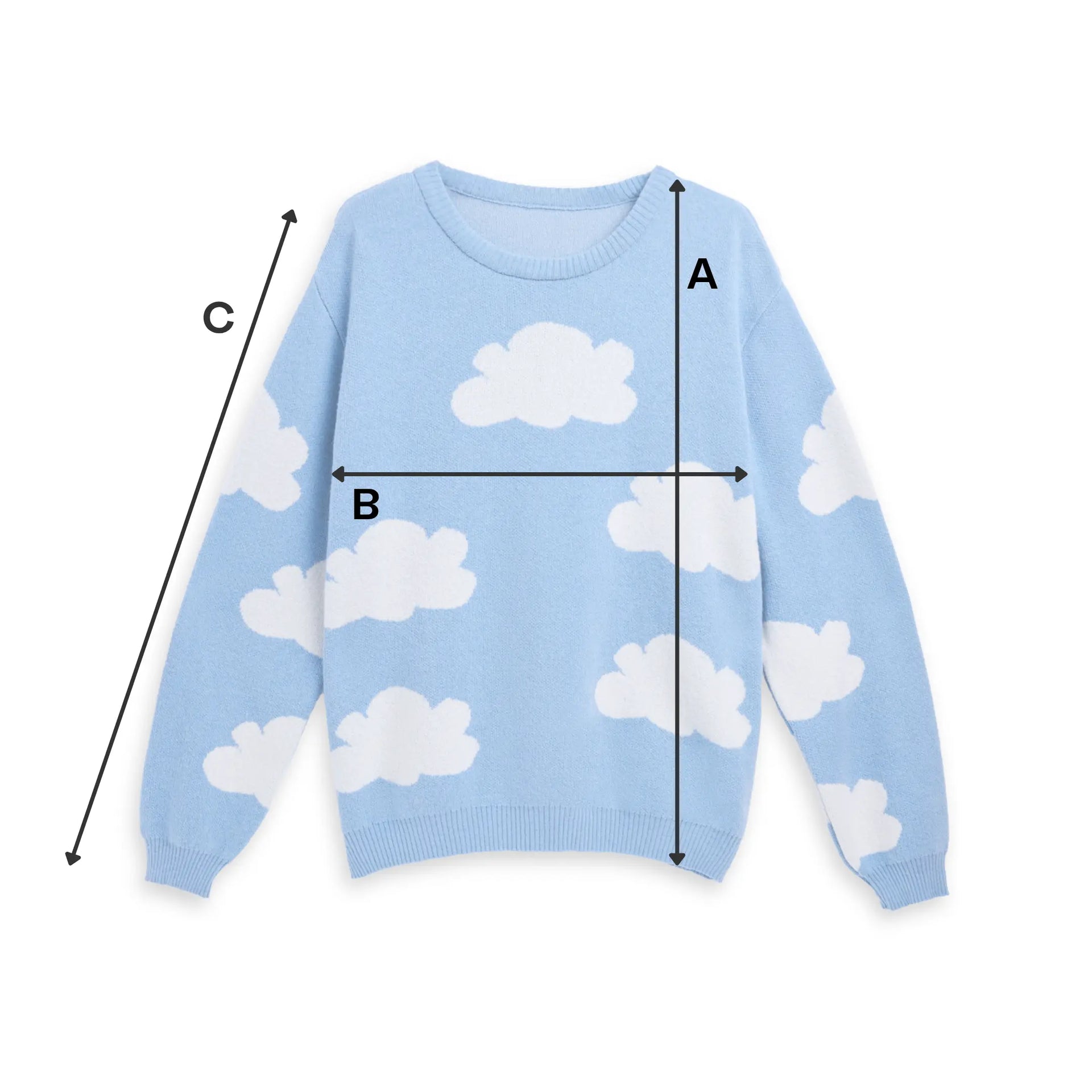 DAMSKI SWETER CLOUDY + STAR