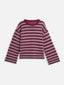 sweter bawełna organiczna paski berry stripes organic cotton sweater bio-baumwolle pullover damenpullover