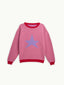 sweter damski wool blend star pink różowy gwiazda