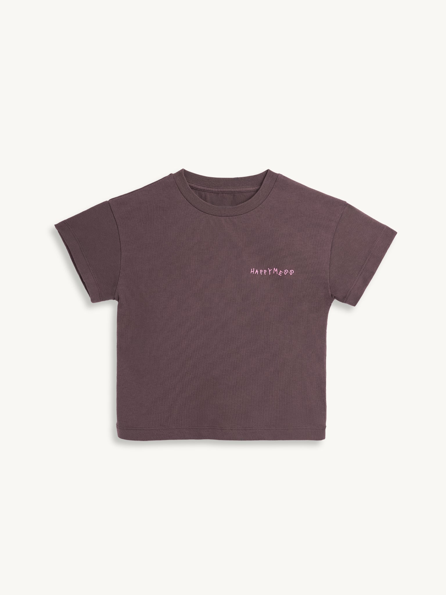 t-shirt dziecięcy edgy dog brązowy bawełna organiczna organic cotton przód