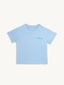  t-shirt dziecięcy niebieski go outside look inside bawełna organiczna organic cotton przód koszulki