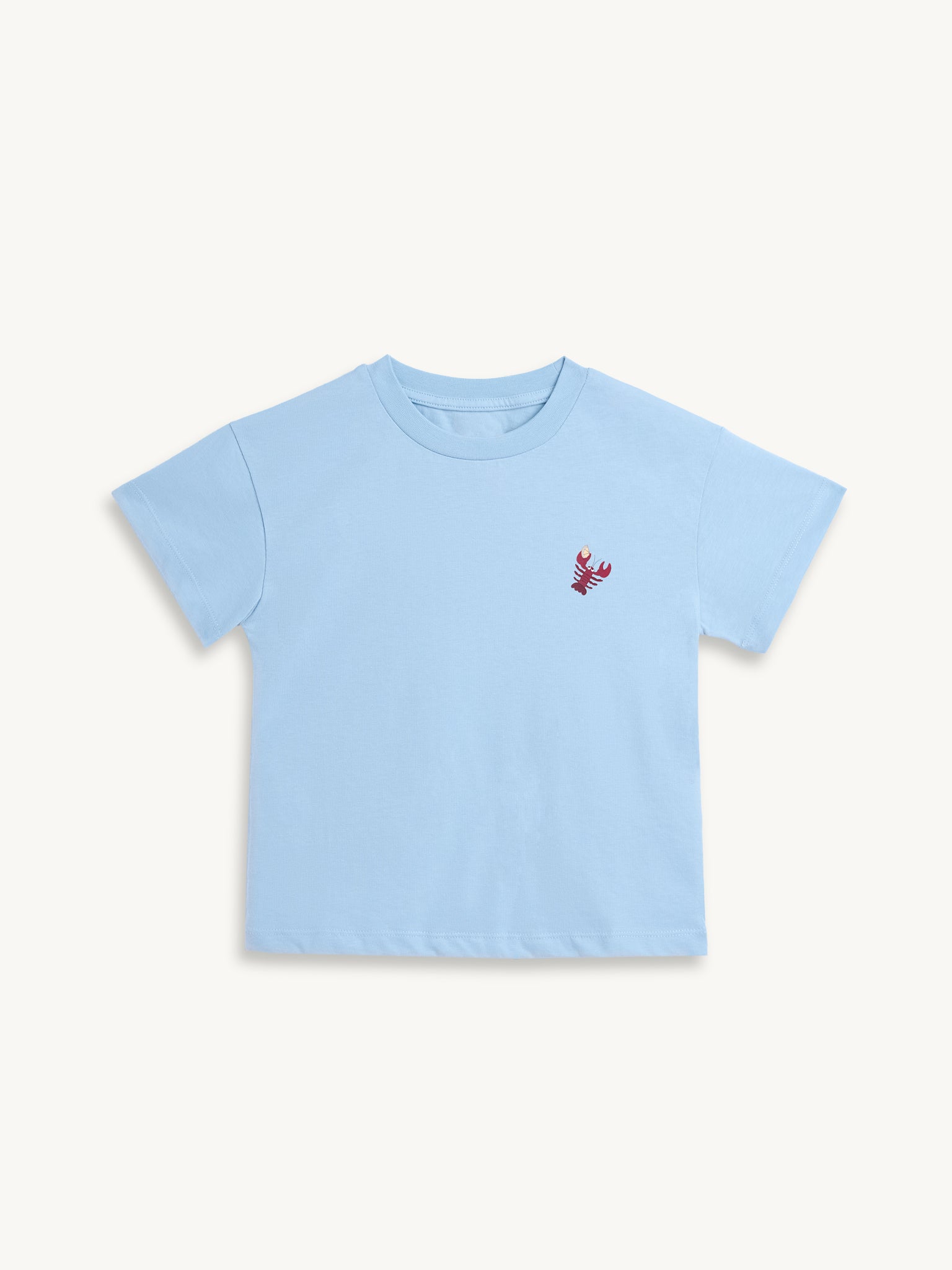 t-shirt dziecięcy niebieski statement bawełna organiczna organic cotton przód