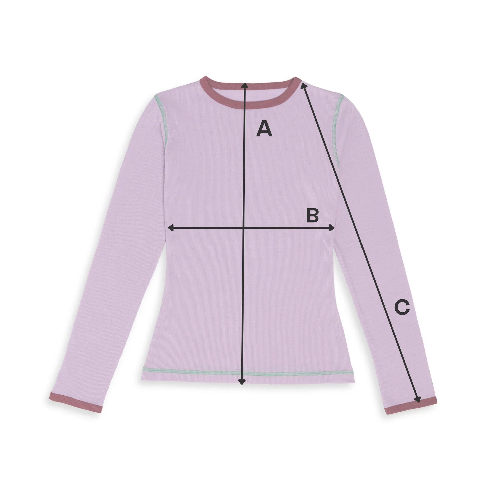 Thermoaktives Langarmshirt – purple shade