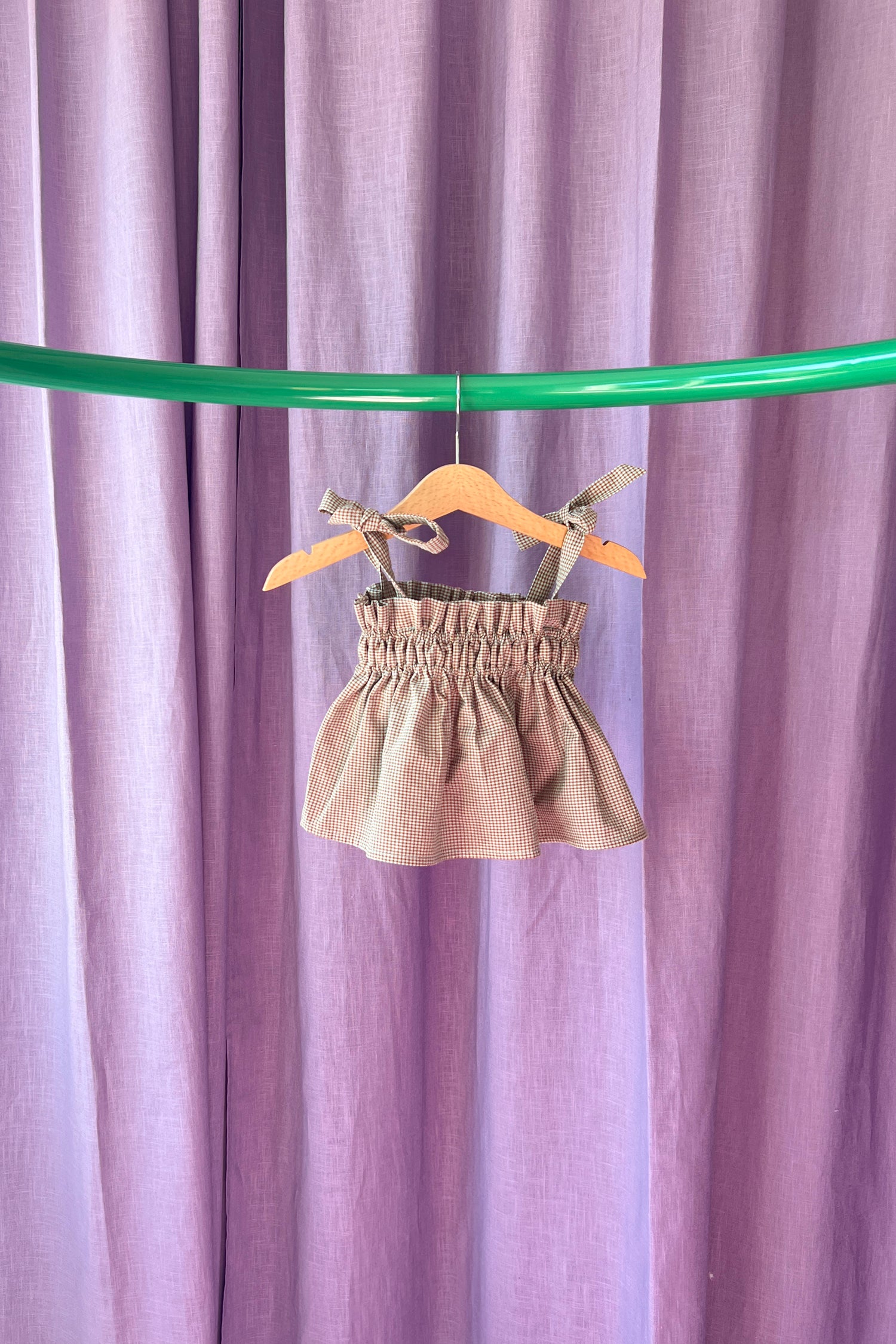 top dziecięcy z falbanką foggy brown outlet